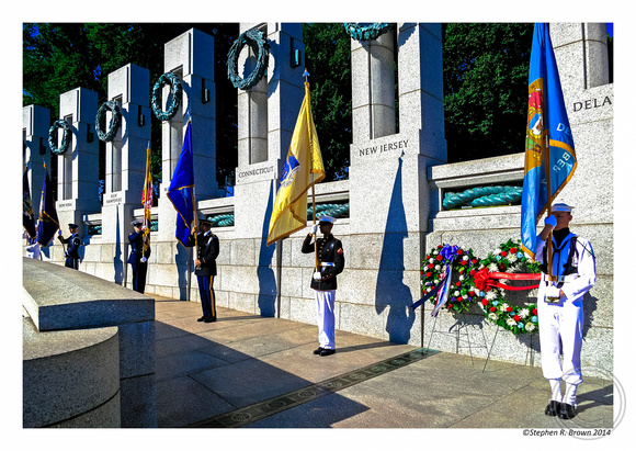 STEPHEN R. BROWN PHOTOGRAPHY: WWII MEMORIAL:  May 24, 2014, Tenth Anniversary &emdash; Stephen R. Brown Photo